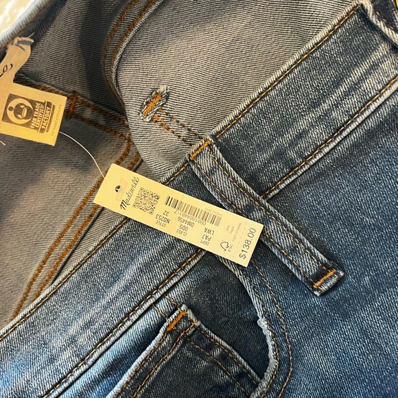 MADEWELL Mid-Rise Stovepipe Jeans in Leman Wash: TENCEL™ Denim Edition Sz 32 NWT - Picture 10 of 10